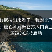 我把数据拉出来看了：我对比了很多账号：糖心vlog新官方入口真正拉开差距的是冷启动
