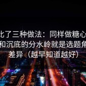 我对比了三种做法：同样做糖心vlog，起飞和沉底的分水岭就是选题角度的差异（越早知道越好）